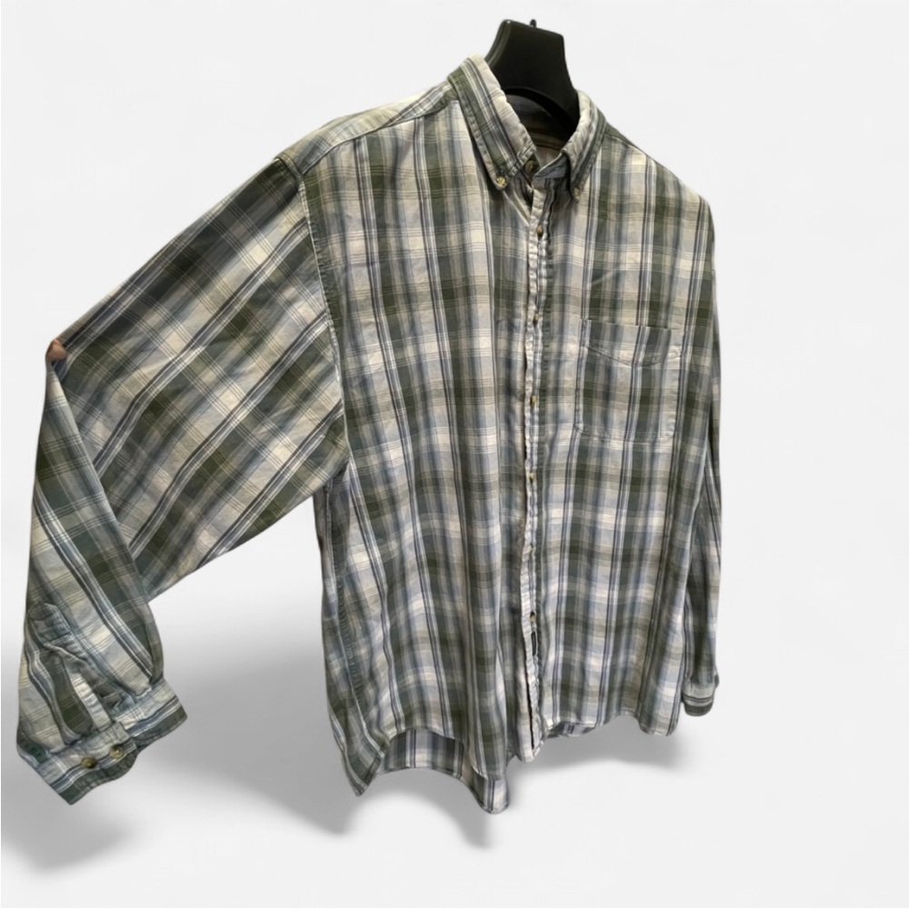 Vintage Plaid Dockers Long Sleeve Button Down Shirt - Men's XL - Picture 4 of 8